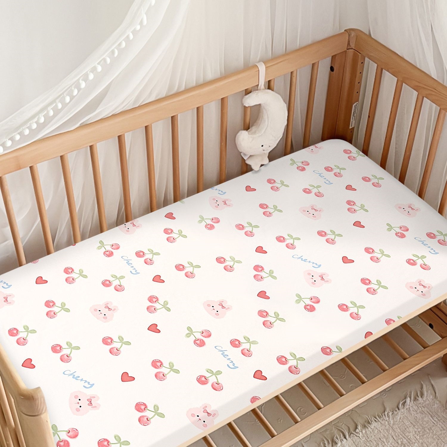 Newborn baby crib fitted sheet, cotton baby bed sheet, infant newborn children's bed cover, spliced mattress, wholesale cross-border factory