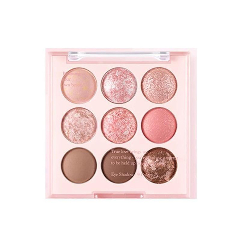 Kapel Ice Cream Sombra de ojos de nueve colores Lentejuelas brillo sombra de ojos de color tierra nacarado puré de papas femenino novato transfronterizo