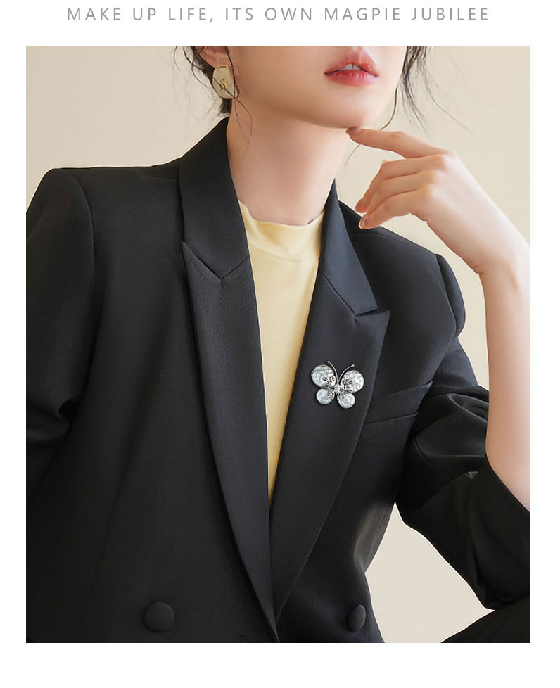 秋冬外套装饰蝴蝶胸针巴洛克风高级感昆虫胸花小众气质