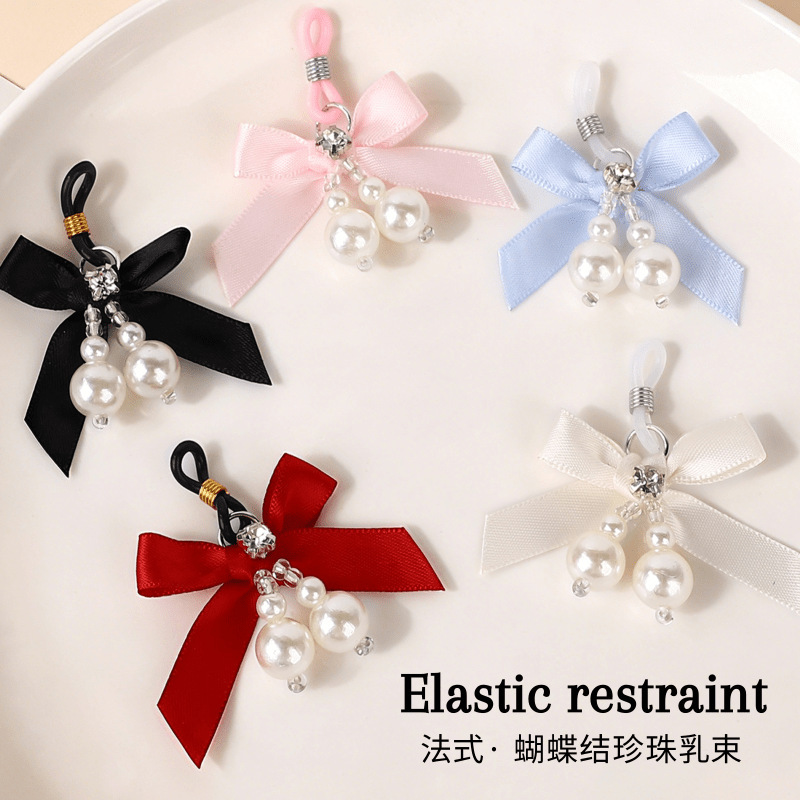 SM French-style bow nipple clamps, adjustable breast accessories for women, adult training props, rubber band breast restraint SM French-style bow nipple clamps, adjustable breast accessories for women, adult training props, rubber band breast restraint
