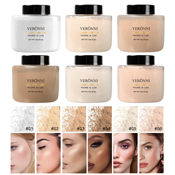 VERONNI 6 colors control oily setting powder loose powder banana…
