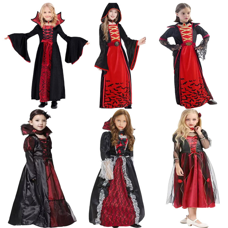2025 新吸血鬼 COS パーティー衣装ハロウィン魔女パフォーマンス衣装クロスボーダーロールプレイング衣装|undefined