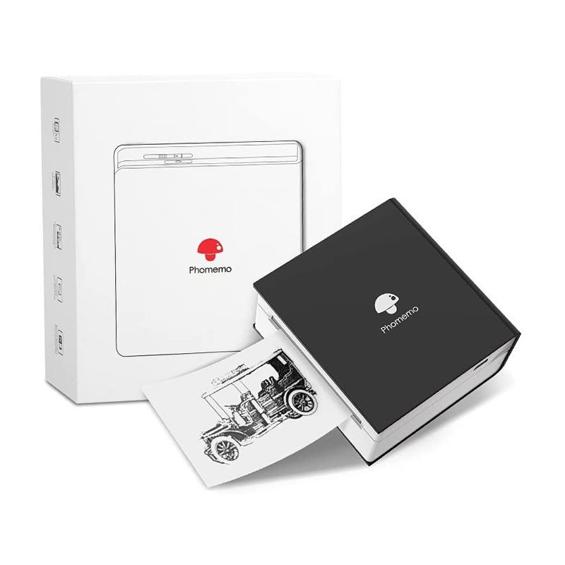 M03AS Impresora incorrecta de impresión Xiansen Versión en el extranjero del teléfono móvil Bluetooth Conexión sin tinta Máquina doméstica para estudiantes de 300DPI