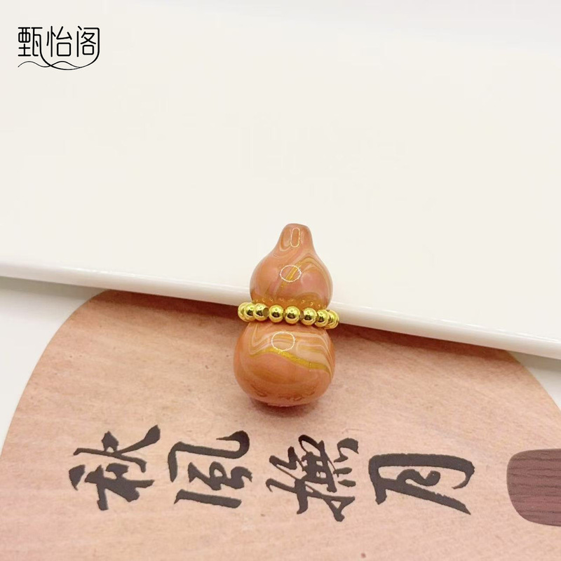 油画大漆葫芦金珠跑环腰线飘漆葫芦吊坠挂饰文玩配饰配件diy饰品|undefined