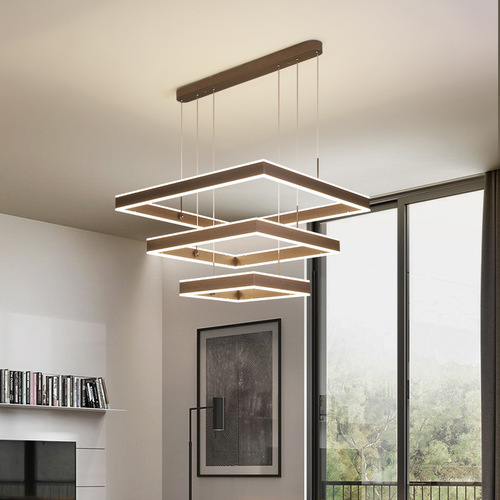 Internet celebrity living room chandelier square light luxury post-modern simple and atmospheric hall restaurant bedroom creative smart main lamp