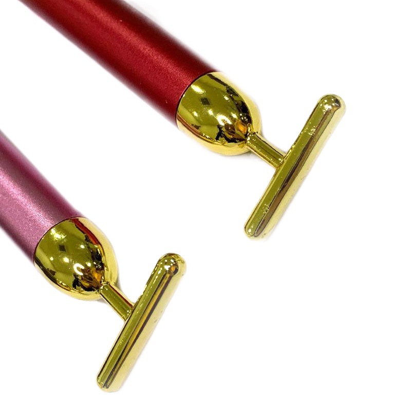 Factory wholesale beauty stick beauty instrument 24K golden beauty stick vibration T-type beauty instrument beauty stick