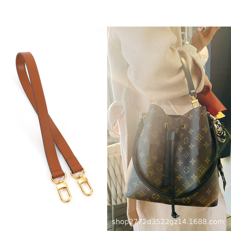 Suitable for lv bucket bag portable shoulder strap neonoe drawstring underarm crossbody modification pink replacement bag belt accessories