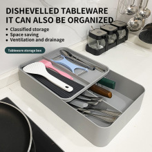 Kitchen tableware storage drawer knife and fork storage box