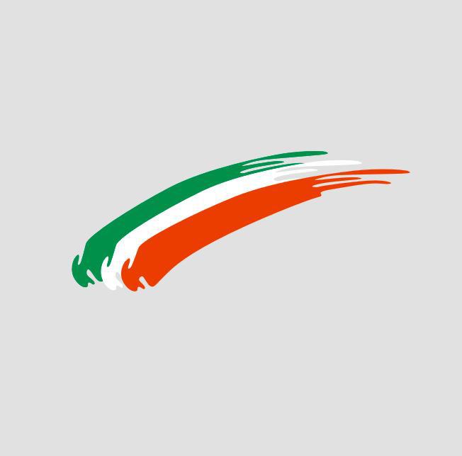 Alemania Italia Rusia Francia bandera Pegatinas de casco de la motocicleta calcomanías de carreras de tres colores pegatinas reflectantes