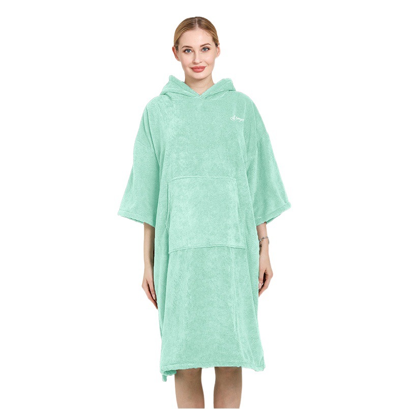 Microfibra cambiante capa playa Toalla de baño buceo cambiante camisa absorbente de secado rápido de aguas termales Albornoz de playa