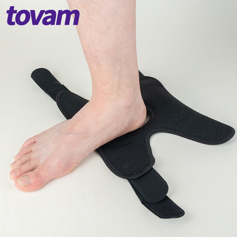 中国メーカーと同型の足首サポートブレース、通気性のあるネオプレン製スリーブ、調節可能な巻き付け式足首プロテクター