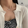 Brand necklace, universal chain for key bag , pendant, simple and elegant design, internet celebrity