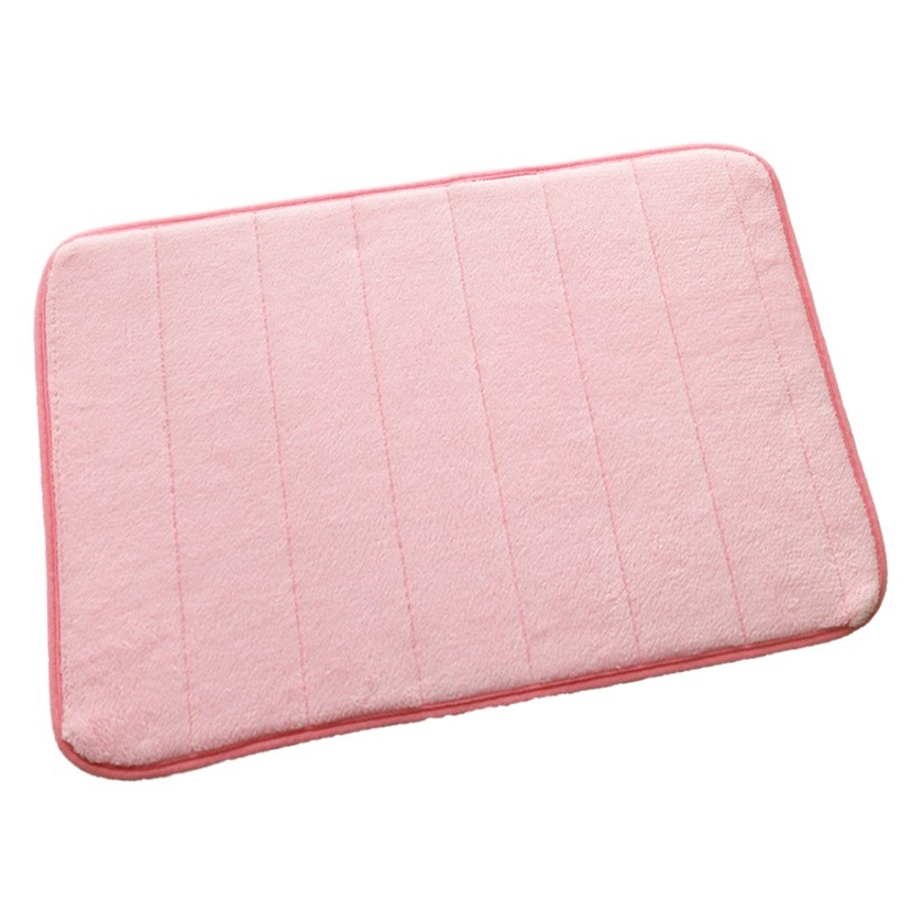 Espesado coral vellón acolchado bordado puerta Mat alfombra de baño alfombra de casa Baño absorbente puerta alfombra transfronteriza