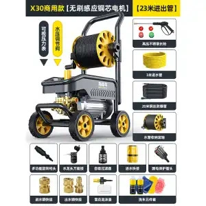 Car washing machine Pump for Home Use - guide-car-wash-machine-x30-commercial-model-pipe-winder-23m-inlet-and-outlet-pipes