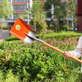 煤铲大号方头锹平头锨农用锰钢平头锹户外铁锨铁锹大锹扁锹方钢锹