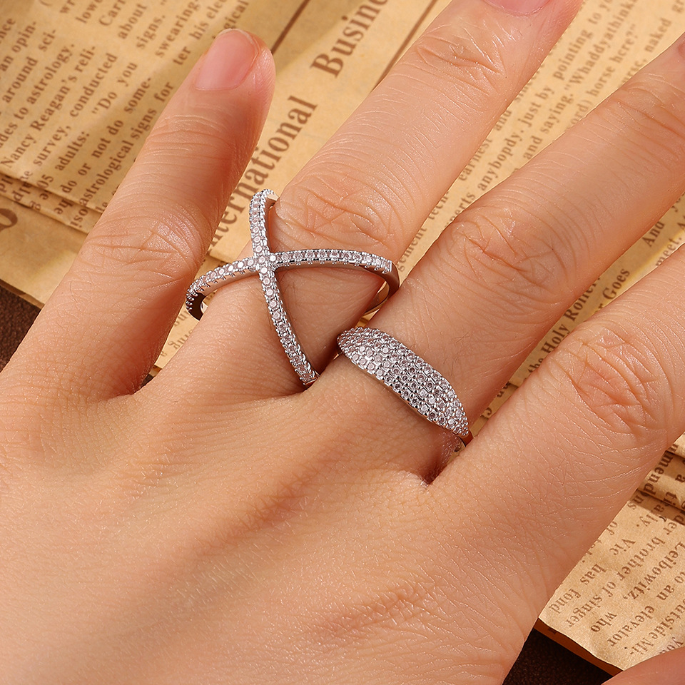Minimalist Stackable Ring Set With Cubic Zirconia For Women_voghion.com