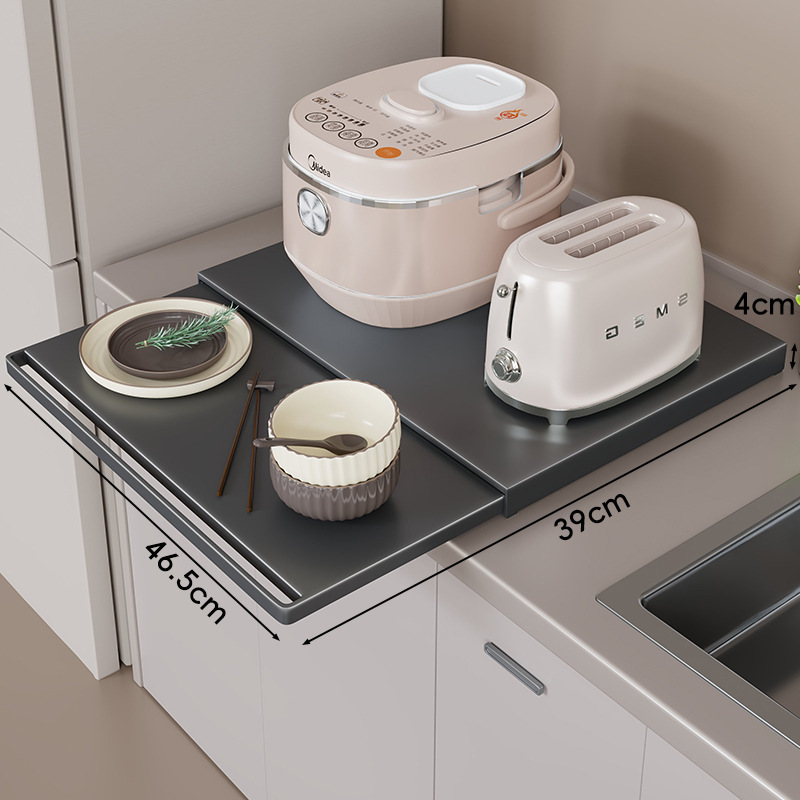 電子レンジスタンド、キッチン引き出し式調理用品、下部収納ラック、引き出し式オーブン引き出し式仕切り板、野菜トレイ|undefined