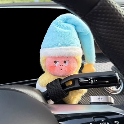 New car gear shift decoration accessory, cute star-shaped figure, wiper decoration doll, turn signal light toy for women (Sürətlər qutusu və əl tormozu başlıqları) - little-yawn