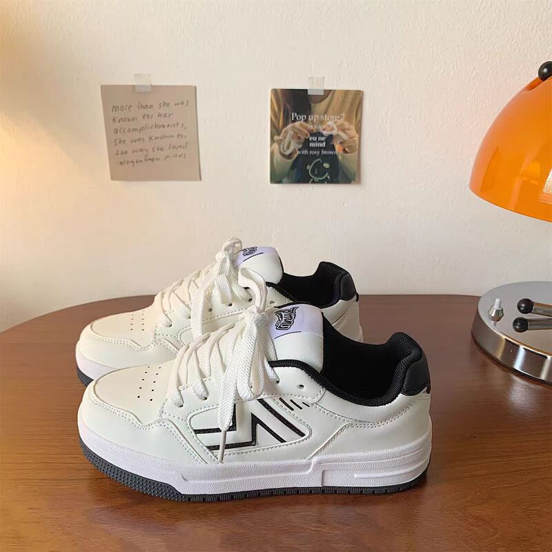 Xu Ling Leather Sports Sneakers 2025 New Fashion Trendy Versatile Sports Casual Men's Shoes Thick-Soled Bread Shoes
