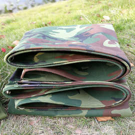 劳动者迷彩有机硅挂胶帆布 单面PVC加厚防晒保温户外篷布批发