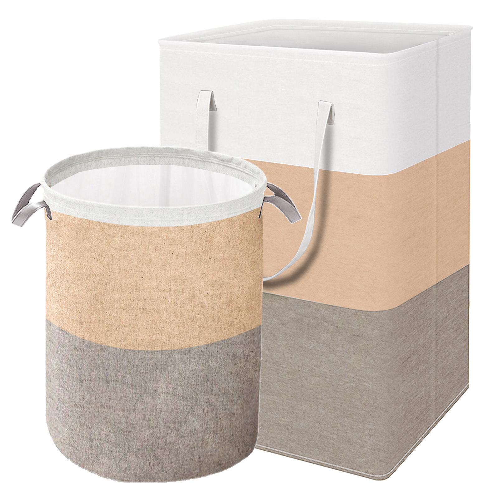 Nueva ropa de lino de algodón impermeable cesta de la ropa simple caja de almacenamiento de artículos diversos bolsa de almacenamiento plegable de gran capacidad cesta de la ropa