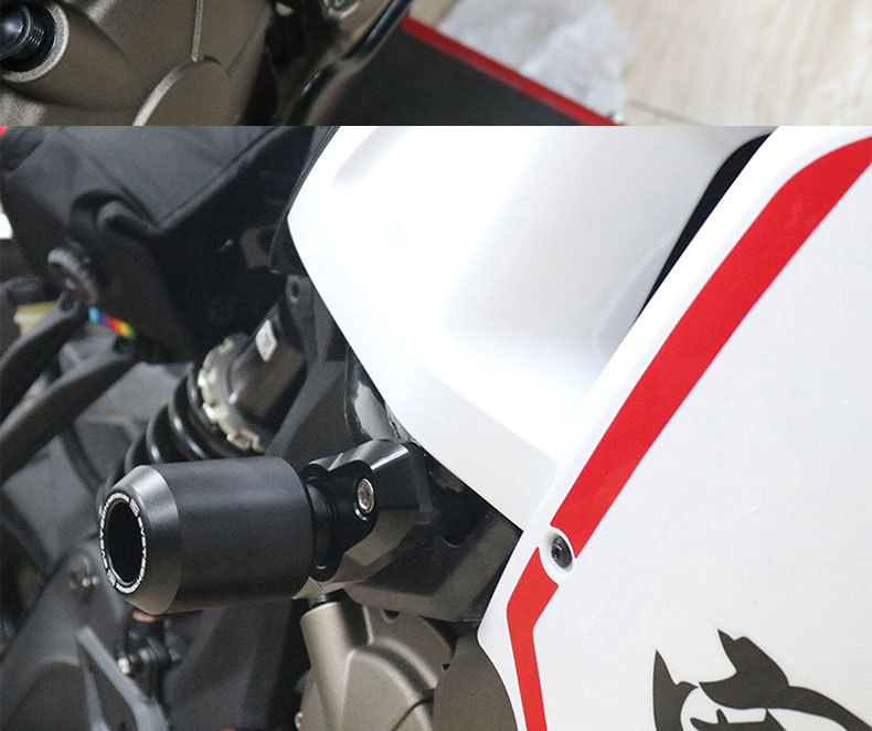 Suitable for Qianjiang Sai 600 Srk600 Huanglong 600 Modified Body Protection Anti-Fall Ball Rubber Engine Bumper