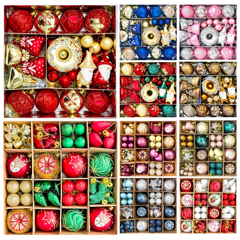 Cross-Border Christmas Decorations Donuts Rudolph Elf Painted Christmas Balls Gift Box Set Christmas Tree Ornaments Cross-Border Christmas Decorations Donuts Rudolph Elf Painted Christmas Balls Gift Box Set Christmas Tree Ornaments