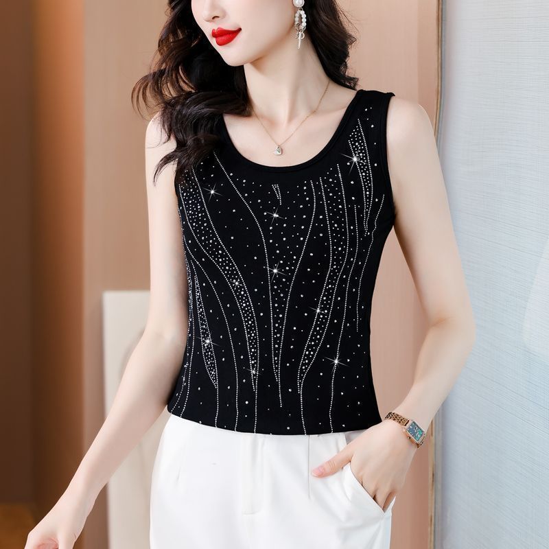 2025 Summer and Autumn New Style Inner Camisole Women's Sleeveless Slimming Bottoming Shirt Outer Top Slim Fit