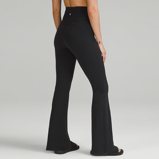 Lulu Casual Pants Women's High Waist Hip Lifter Yoga Pants Outer Wear Training Pants Running Sports Coke Lower Micro Pants