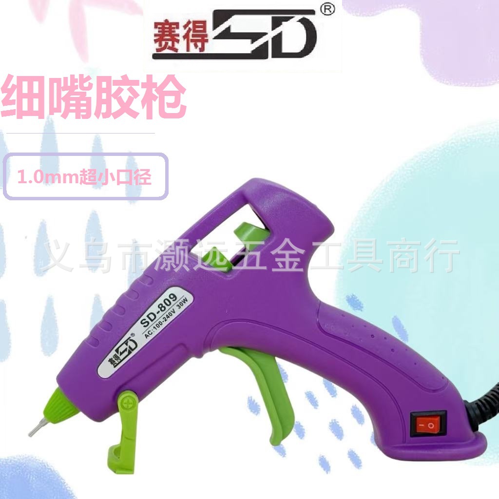 Saidai 20W/30W 길고 얇은 입 핫멜트 접착제 총 1.0mm 구경 수제 접착제 및 접착제 쥬얼리
