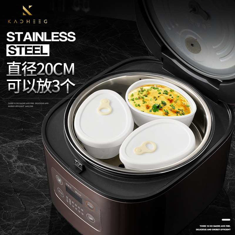 北欧風陶磁器蒸し卵碗蓋付き煮卵碗蒸し卵スープ専用蒸し碗家庭用蒸しご飯蒸し皿シチュー|undefined