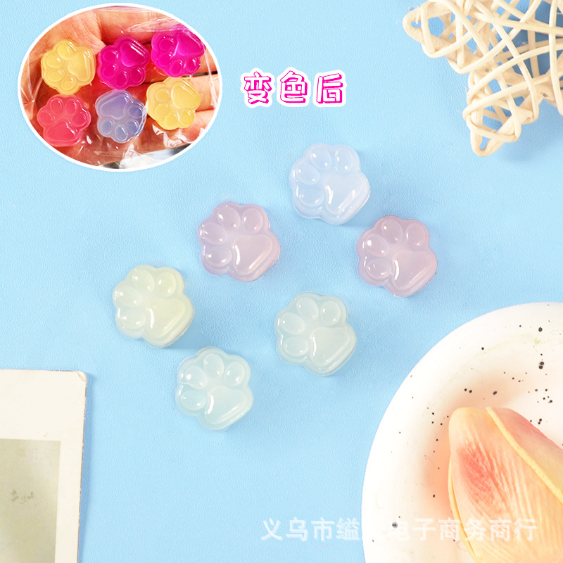 2 위안 24 색상 변경 고양이의 발 핀치 음악 미니 귀여운 고양이의 발 핀치 창조적 인 감압 장난감 매점 장난감