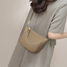 包包2025新款女包真皮小包头层牛包饺子包百搭单肩手机包斜挎包