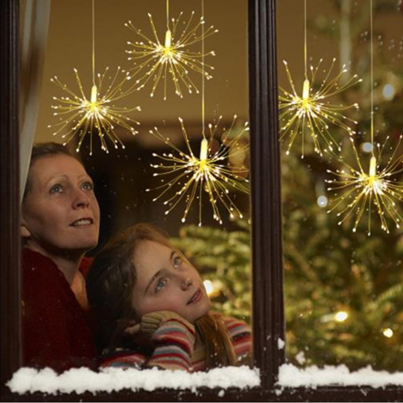 Fireworks Pattern Fashion Style Christmas Fashion Fireworks Plastic Party String Lights
