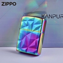 ZIPPO打火机幻彩流光溢彩盔甲机联名水晶杯套装