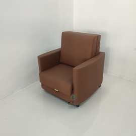 单人位沙发床 折叠两用客厅书房沙发床科技布皮艺款医疗陪护椅