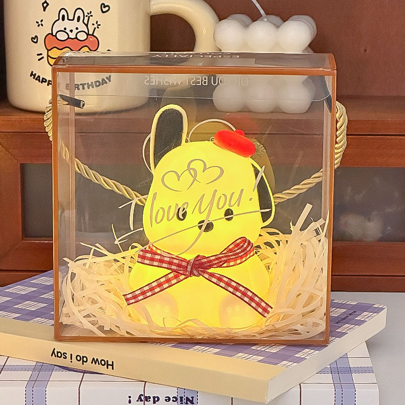 Mercado nocturno caliente dibujos animados lindo luz nocturna puesto al por mayor juguetes luminosos para niños regalos para niños pequeños adornos de escritorio