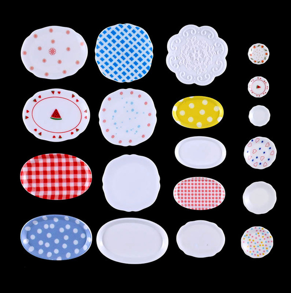 New cute cartoon mini plate children's play house DIY resin…