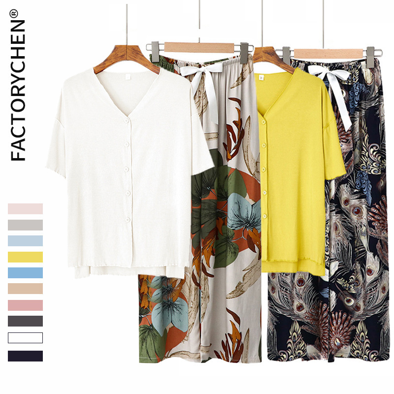 Cross-Border Modal Thin Pajamas for Women, Summer A-Class Sexy Outerwear, Export Cotton Silk Loungewear