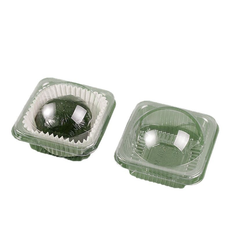 Caja de embalaje transparente desechable de paquetes de paquetes de paquetes de bandeja para llevar con cubierta transparente al por mayor