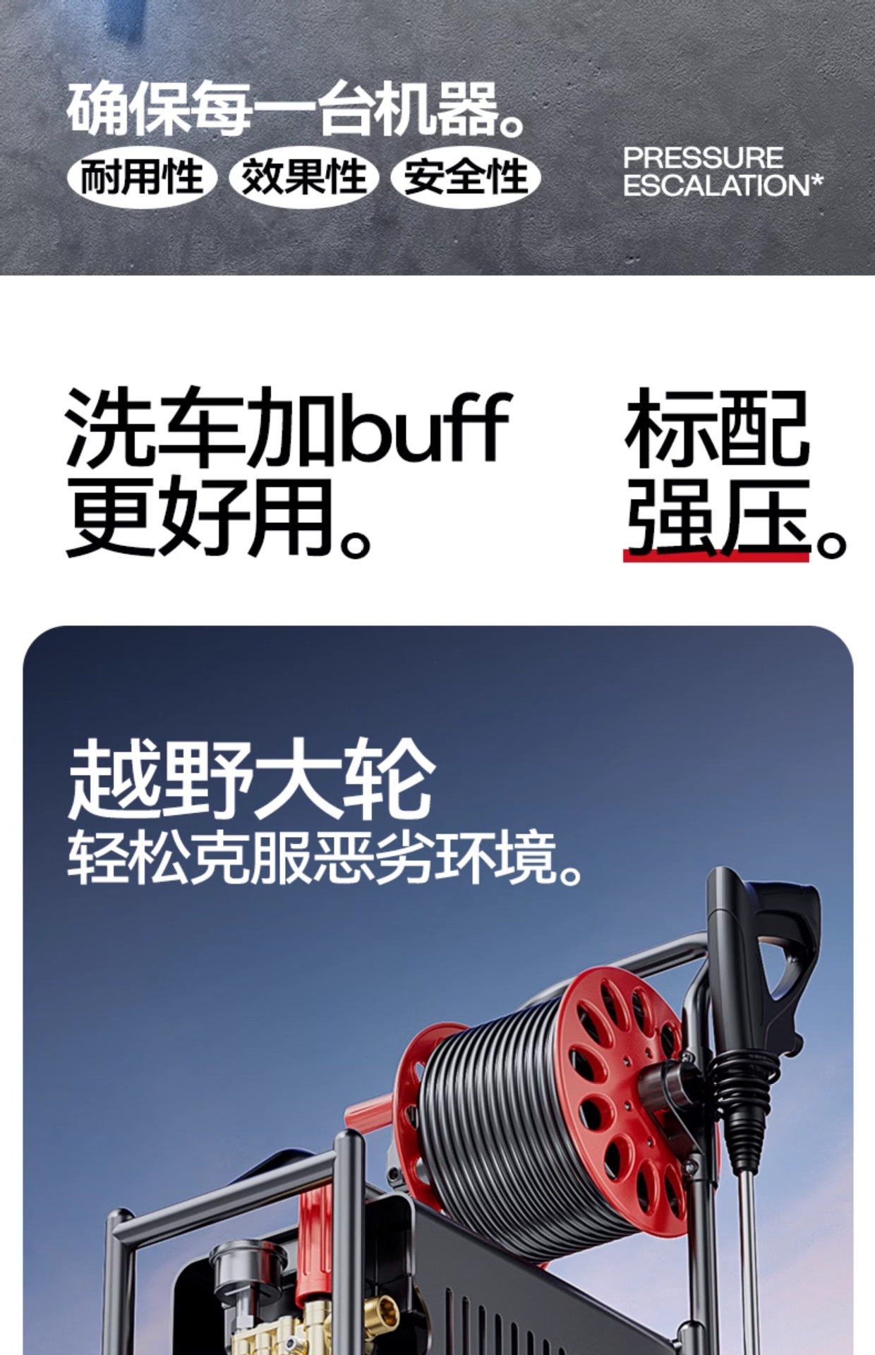 Delixi Car Washing Machine, High-Pressure Water Pump for Home Use, 220V High-Power Car Washing Water Gun, Portable Powerful Floor Cleaner