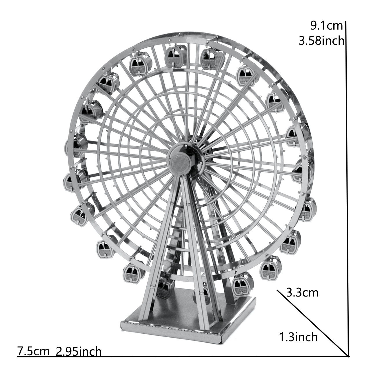 R2D2DIY puzzle de metal 3D hecho a mano modelo tridimensional para adultos Juguetes de puzzle de ensamblaje