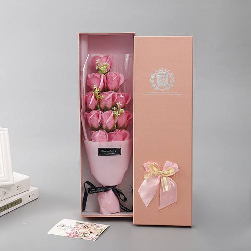 Mother's Day creative gift 11 rose soap flower gift box Valentine's Day bouquet gift for boyfriend and girlfriend and wife