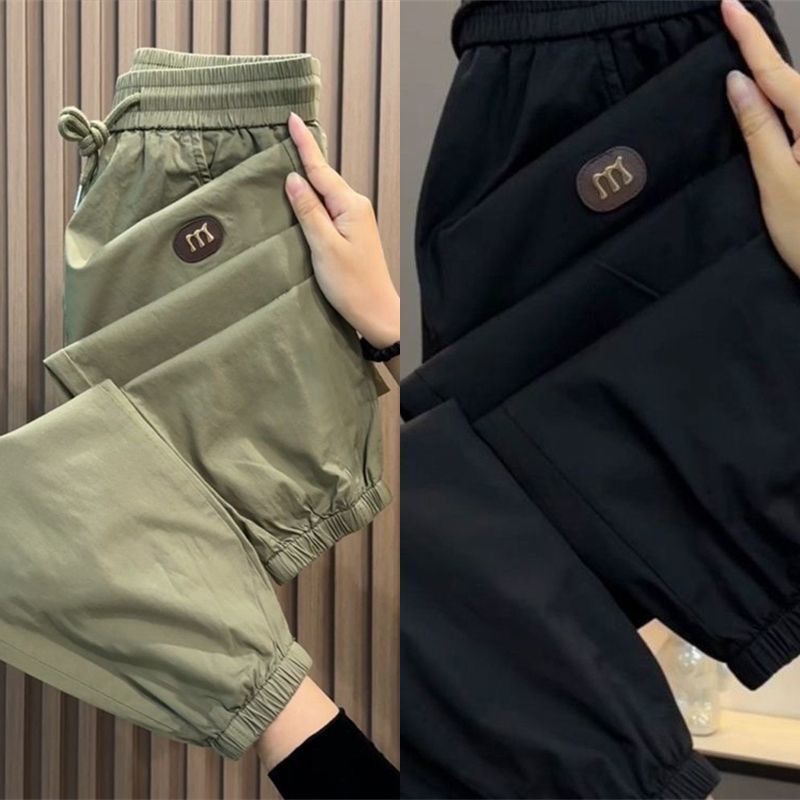 Leichte Herren Sommer Haremshose Legere Freizeithose Weiß_voghion.com