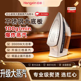 上海红心电熨斗RH1366家用蒸汽熨烫机熨衣服大功率电烫斗干湿两用