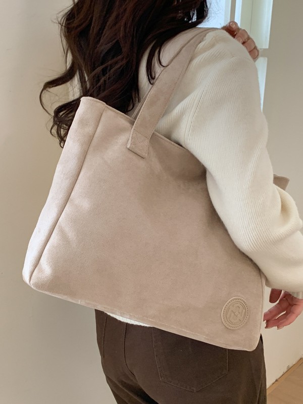 Bolso coreano de piel de ciervo, bolso de hombro de mano casual simple para mujeres, textura universal, bolso especial para estudiantes de clase