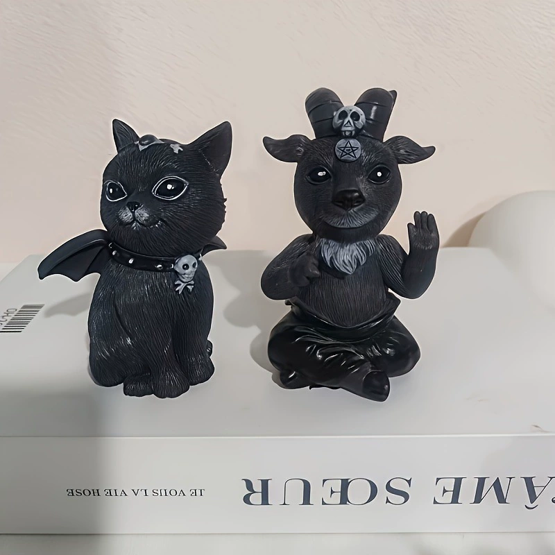 Кошачьи резиновые поделки из смолы — фигурки животных, оконные украшения, подходят для украшения дома и сада