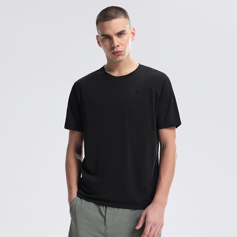 Dijia es el mismo deporte transfronterizo de manga corta hombre verano ocio acondicionamiento acondicionamiento viaje montaña cuello redondo ropa de secado rápido camiseta de hombre