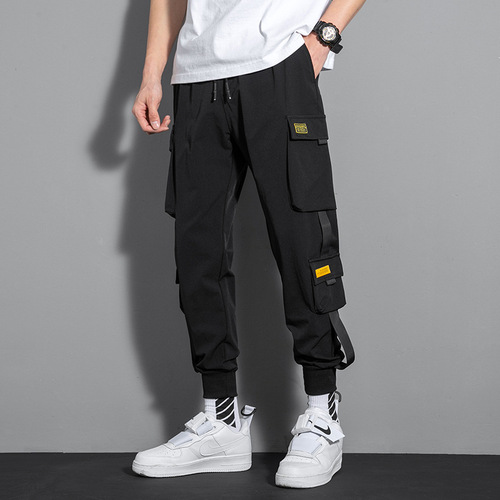 Men's work pants summer thin working pants men's fat loose large size sports pants men's casual pants 