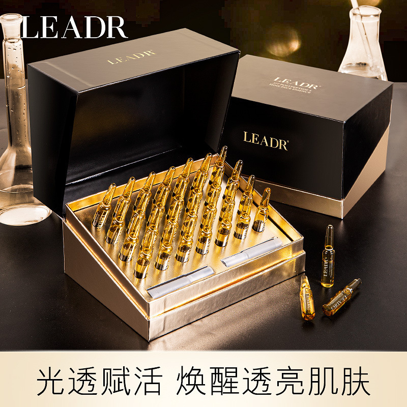 Leadr熊果配糖体の多ペプチドの顔の精華液の安瓶の精華は水を補って保湿して肌の色の原液の筋肉の底液を明るくします。|undefined